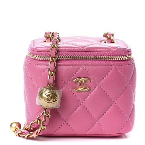 chanel vanity with chain pink|chanel vanity case original.